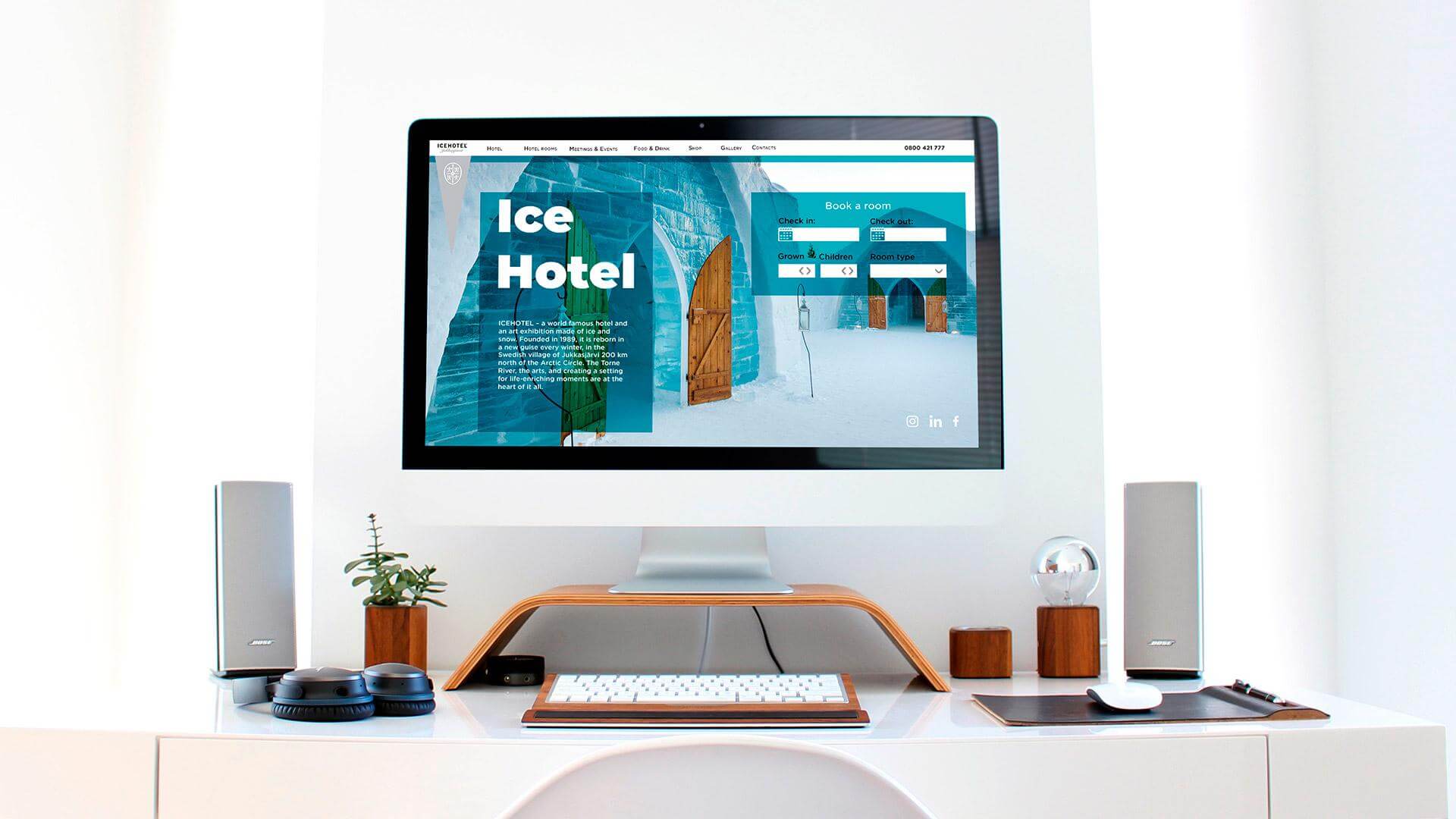 Ice Hotel website Image 1